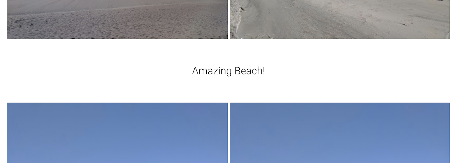 Screenshot of a text enrichment shown in
Google Photos