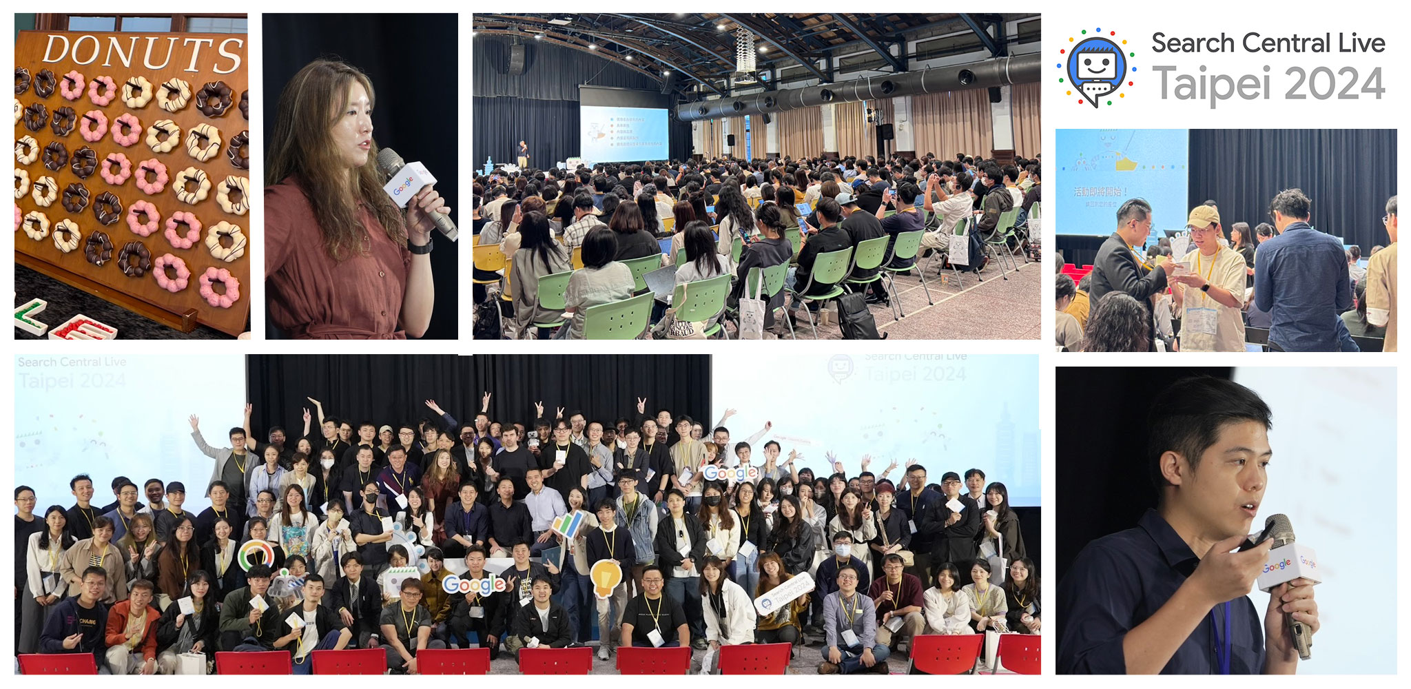 collage of pictures of attendees from the Search Central Live Taipei 2024 event